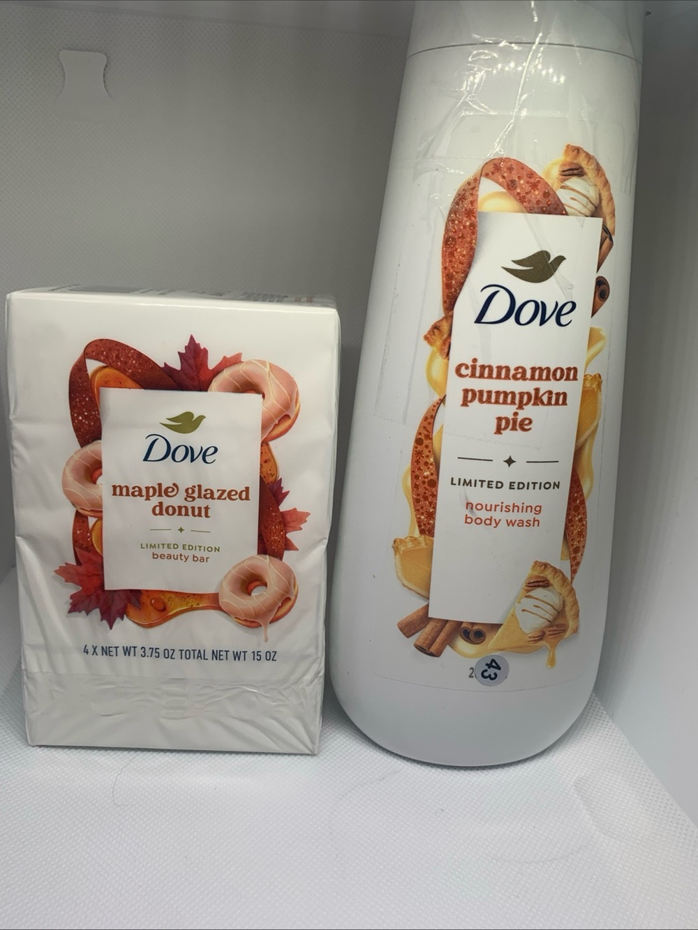 Cinnamon Pumpkin Pie Nourishing Body Wash and Maple Glazed Donut Soap Bars
